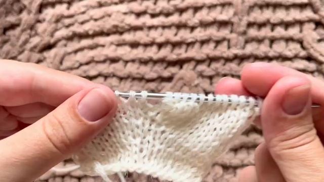 Удлиненные и укороченные ряды спицами