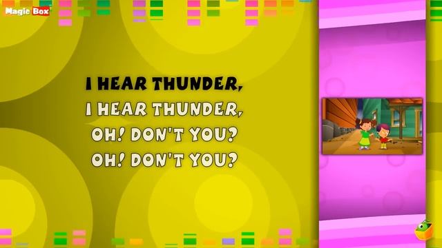 I Hear Thunder Lyrical Video | English Nursery Rhymes Full Lyrics For Kids & Children смотреть онлайн
