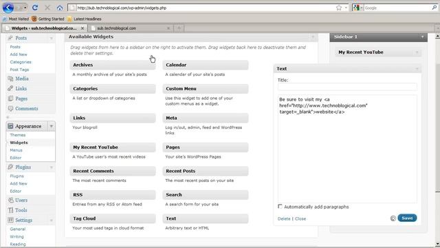 web site by WordPress: widgets and plugins смотреть онлайн