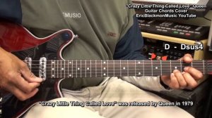 QUEEN Crazy Little Thing Called Love Guitar Chords Cover & Lesson Link