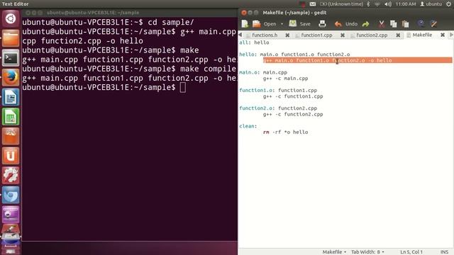 Using make and writing Makefile ( in C++ or C ) смотреть онлайн