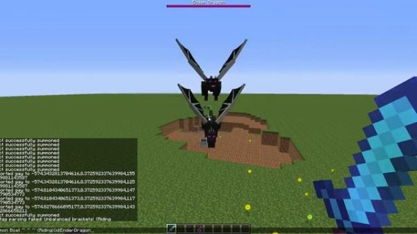 Fun with ender dragons summon command minecraft
