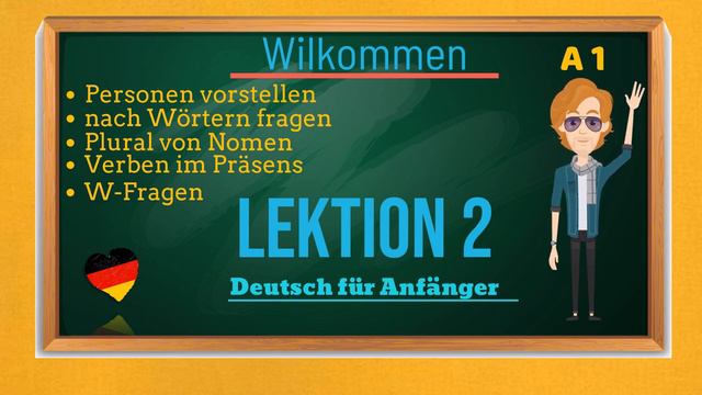 Deutsch lernen A1 | für Anfänger | - Lektion 2 - Dialoge | Personen vorstellen | Verben im Präsens смотреть онлайн