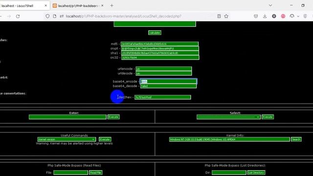 Analysis of PHP backdoor | LOCUS7S & SadrazaM Shell смотреть онлайн