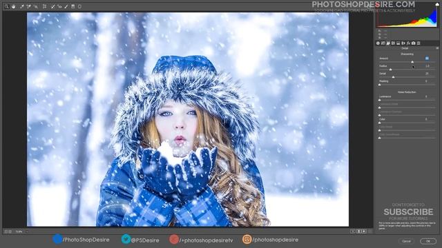 Bluetone HDR Effect to Winter Photos in Photoshop [Tutorial PSD Included] смотреть онлайн