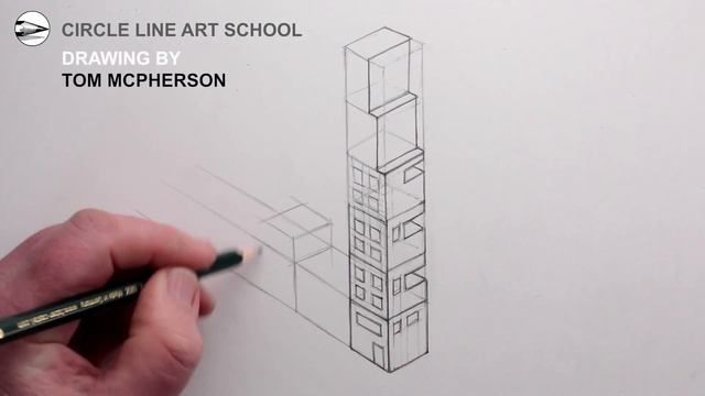 How to Draw Simple Buildings starting with cubes and ending in the shape of The Impossible Triangle смотреть онлайн
