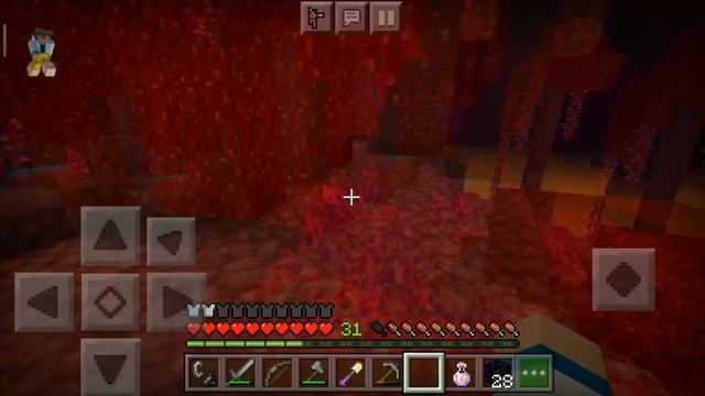 Выживание в аду на телефоне в MineCraft Bedrock Edition (1.16.1) #8 - Портал из нижнего мира смотреть онлайн