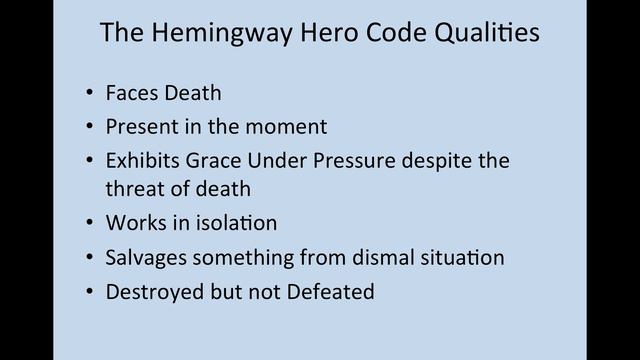 Hemingway Hero Recording смотреть онлайн