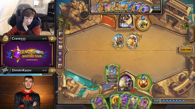 Crane333 vs DimitriKazov | Swiss Round 5 | Hearthstone Masters Tour Ironforge смотреть онлайн