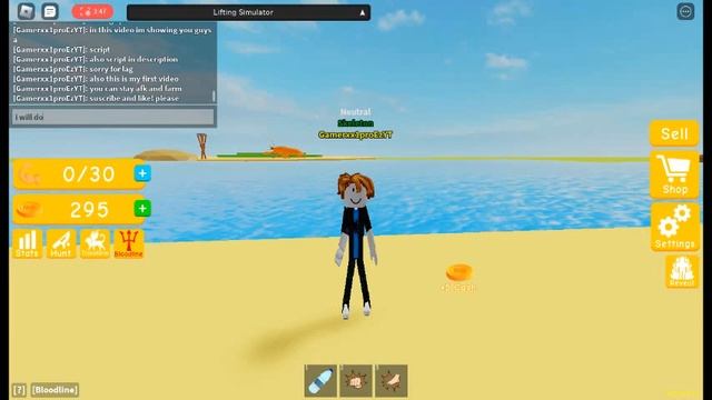 Roblox lifting simulator script смотреть онлайн