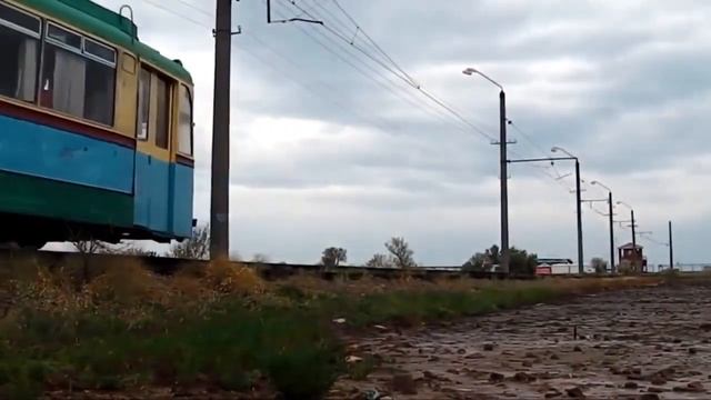 Трамвай ушедший в историю. Село Молочное Сакский район .Видео от Подписчика. смотреть онлайн