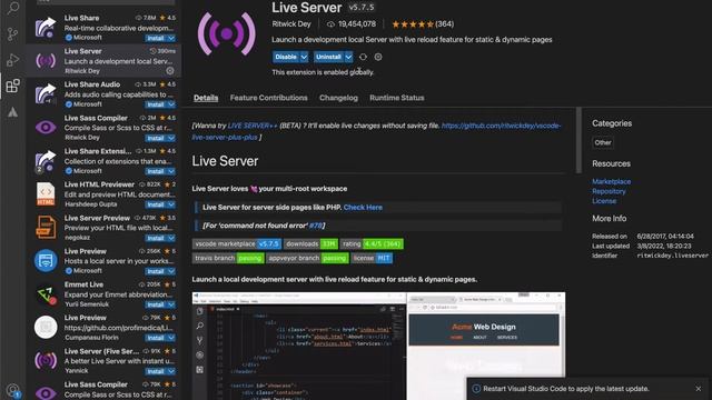 #6 Live Server VSCode Extension | How To Become a Front end Web Developer смотреть онлайн