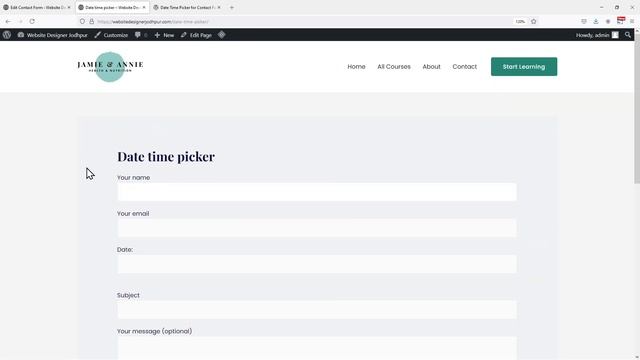 How To Add A Date & Time Picker In Contact Form 7 In WordPress | WordPress Tutorial смотреть онлайн