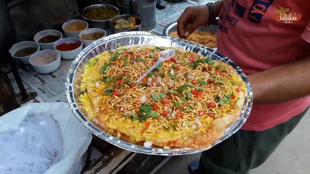 Famous Roadside Poha | How to make street style Poha | Poha Pizza Pakawan Recipe | Food in Pushkar смотреть онлайн