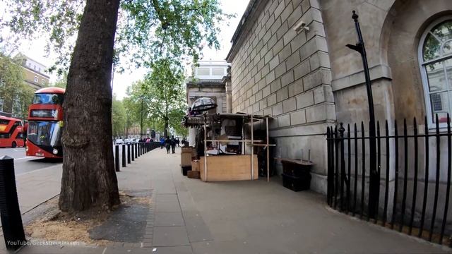 LONDON CITY WALK Whitehall To Parliament Square Garden LONDON WALKING