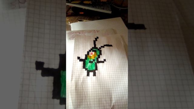 Нарисовал Планктона из Губки Боба смотреть онлайн