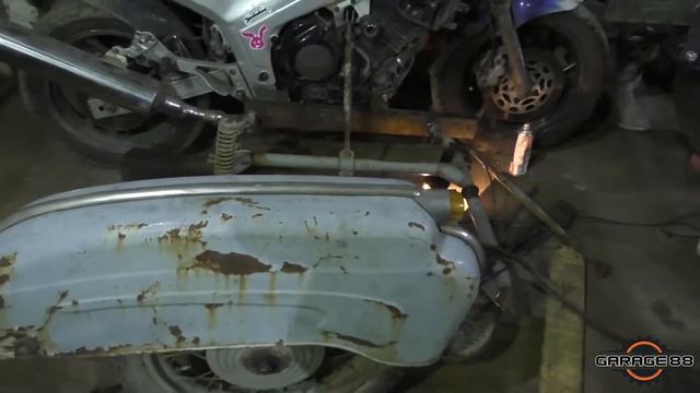 Технические подробности. Цепляем коляску к YAMAHA TDM850!