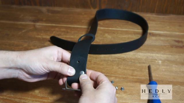 Инструкция по сборке готового ремня из ременной заготовки под кобурную пряжку "со штырем" смотреть онлайн