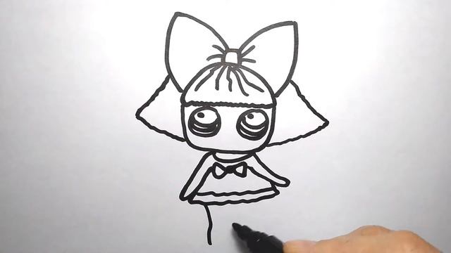 КУКЛА ЛОЛ Цветная раскраска для маленьких рисуем для детей смотреть онлайн