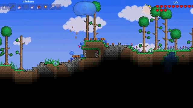 Terraria : King Slime : Got Ninga Hood =D смотреть онлайн