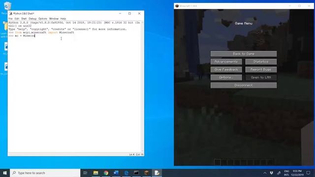 Learn Python with Minecraft - Part 1: Setting Up The Environment - Step 8: Testing the Set-Up смотреть онлайн
