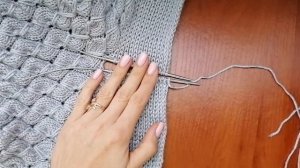 Кардиган объёмным узором. Часть 3 "Планка, переходящая в воротник"