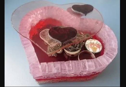 Шкатулка в форме сердца из стекла смотреть онлайн