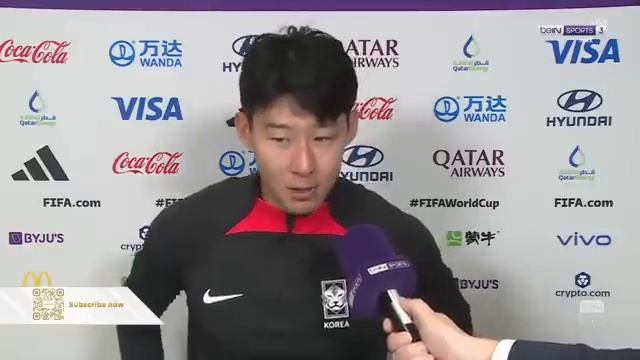 South Korea vs Portugal 2-1│Son Heung-Min post match interview смотреть онлайн