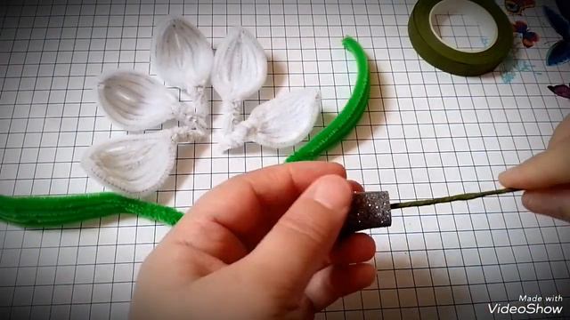 Как сделать Тюльпаны 🌷🌷🌷 из синильной проволоки Tulips . смотреть онлайн