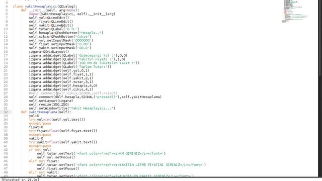Python PYQT Yakit Hesaplayici смотреть онлайн