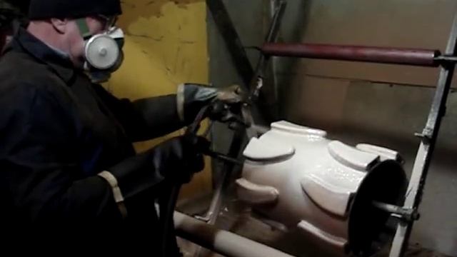 Напыление полиуретаном ролика ТРОМ 8х8 смотреть онлайн