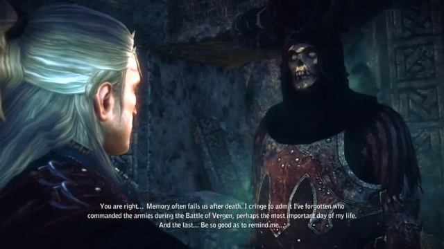 Witcher 2. Что отвечать призраку (Глава 2. квест Символ смерти) смотреть онлайн