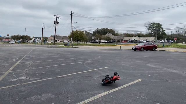 Traxxas Xmaxx VS Traxxas Raptor!!! Parking Lot Bash! Round 2!