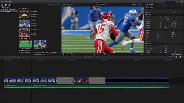 Final Cut Pro X Cross Dissolve Transition Tutorial