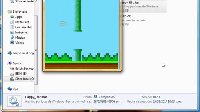 Batch Game: [Colours, Sound] Flappy Bird in Batch Script File смотреть онлайн