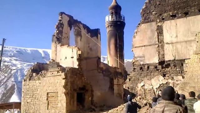 Мечеть в Согратле после пожара (02.01.2013 г.) смотреть онлайн