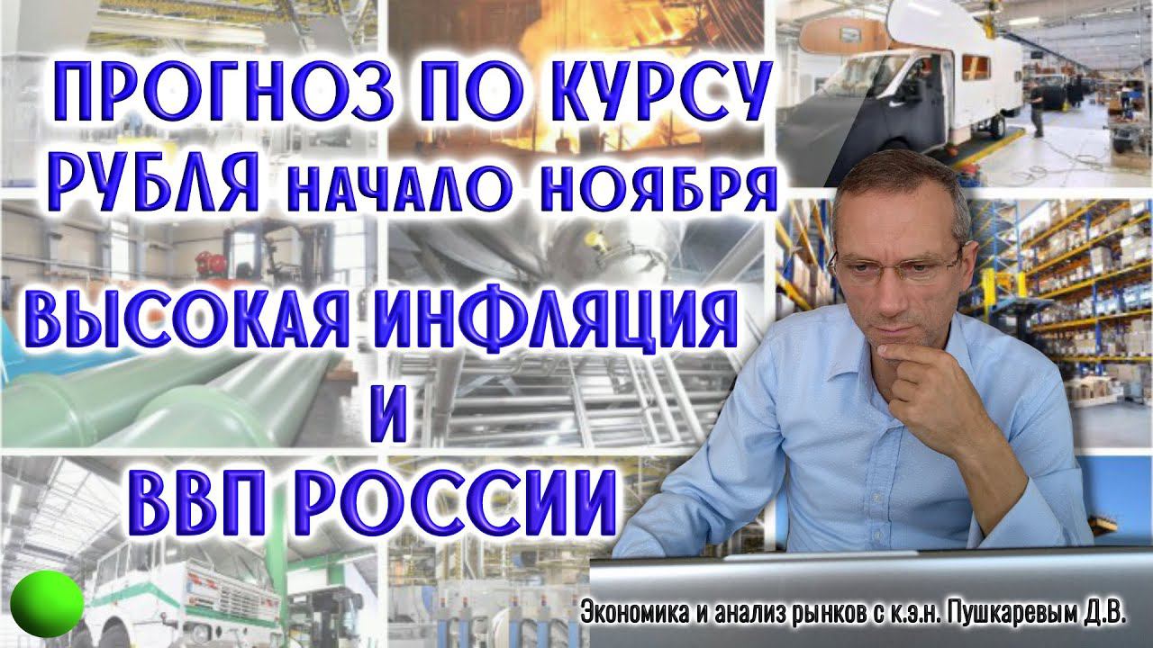 Прогноз по курсу рубля | Высокая инфляция и ВВП России смотреть онлайн