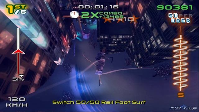 SSX3 - PS2 - Metro City - Gameplay (PCSX2 r4738) 1080p смотреть онлайн