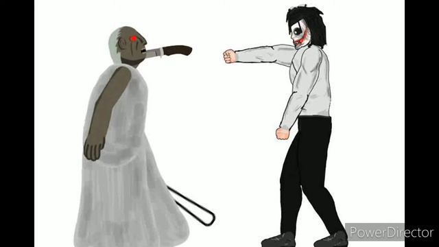 Jeff the killer vs Granny | Drawing Cartoons 2 смотреть онлайн