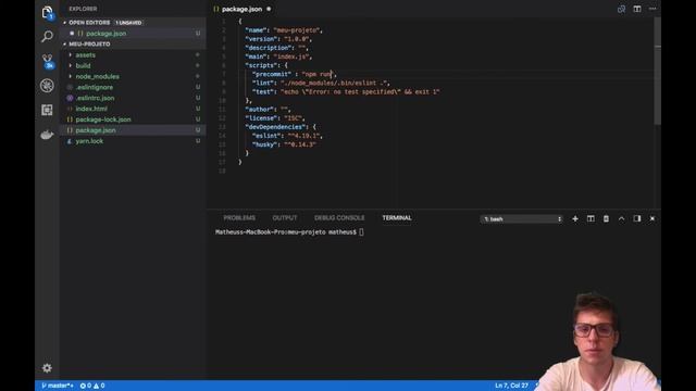 [Front-End] JavaScript - Configurando o Husky смотреть онлайн