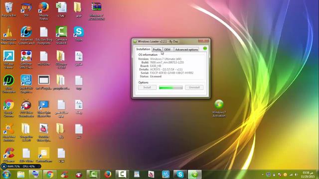 Windows Loader 2.2.2 By Daz Activate Windows 7 смотреть онлайн