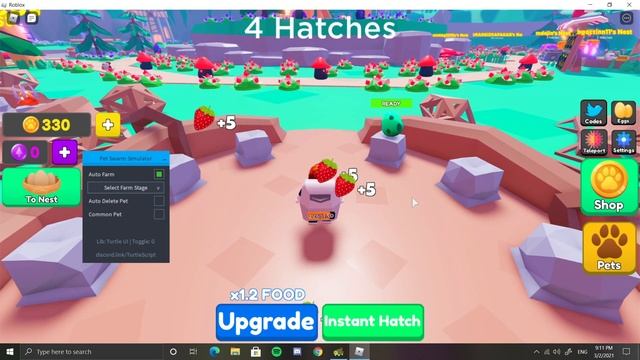 Roblox Pet Swarm Simulator Hack/Script AUTO FARM, AUTO DELETE PETS, ANTI AFK AND MORE!!! смотреть онлайн