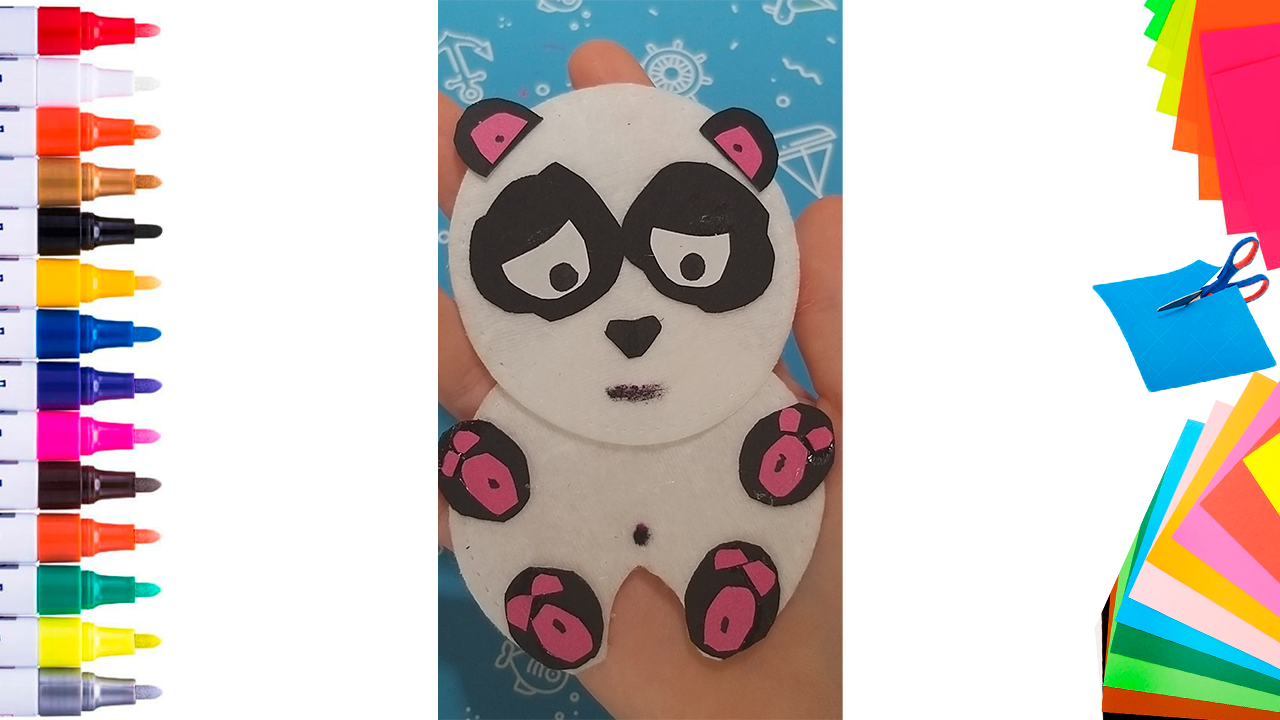 Поделки из ватных дисков