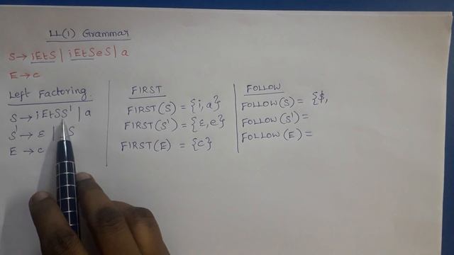 Compiler Design: Not LL(1) Grammar смотреть онлайн