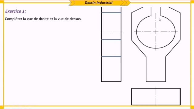 Projection Orthogonale : Rappel cours +Exercises d'application - Mechanical Industrial Drawing смотреть онлайн