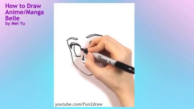 How to Draw Easy - Anime / Manga Girl - Belle | Fun2draw Online Anime Tutorials смотреть онлайн