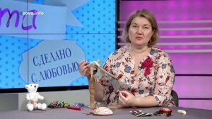 Вышивка нитками и лентами. Ручная работа