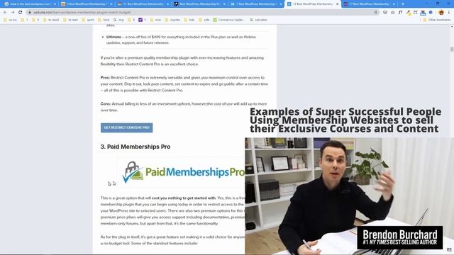 Simply the Best Membership WordPress Plugin in 2020 - MemberPress смотреть онлайн
