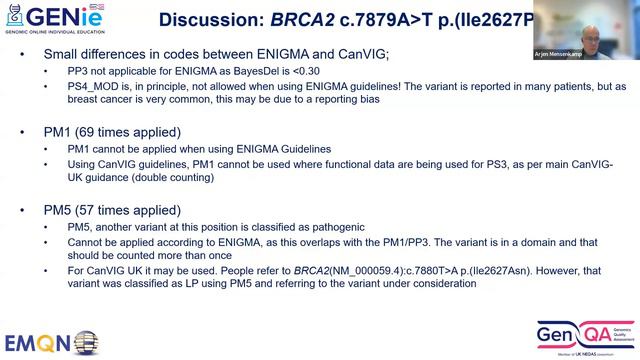 Ensuring accurate classification of BRCA1, BRCA2 and other HRR gene variants (2023) - webinar 4 смотреть онлайн