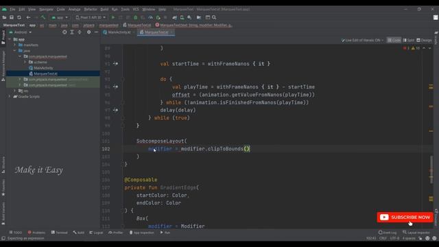 How to Use Marquee Text and Inline Content with Image in Jetpack Compose | Android | Make it Easy смотреть онлайн